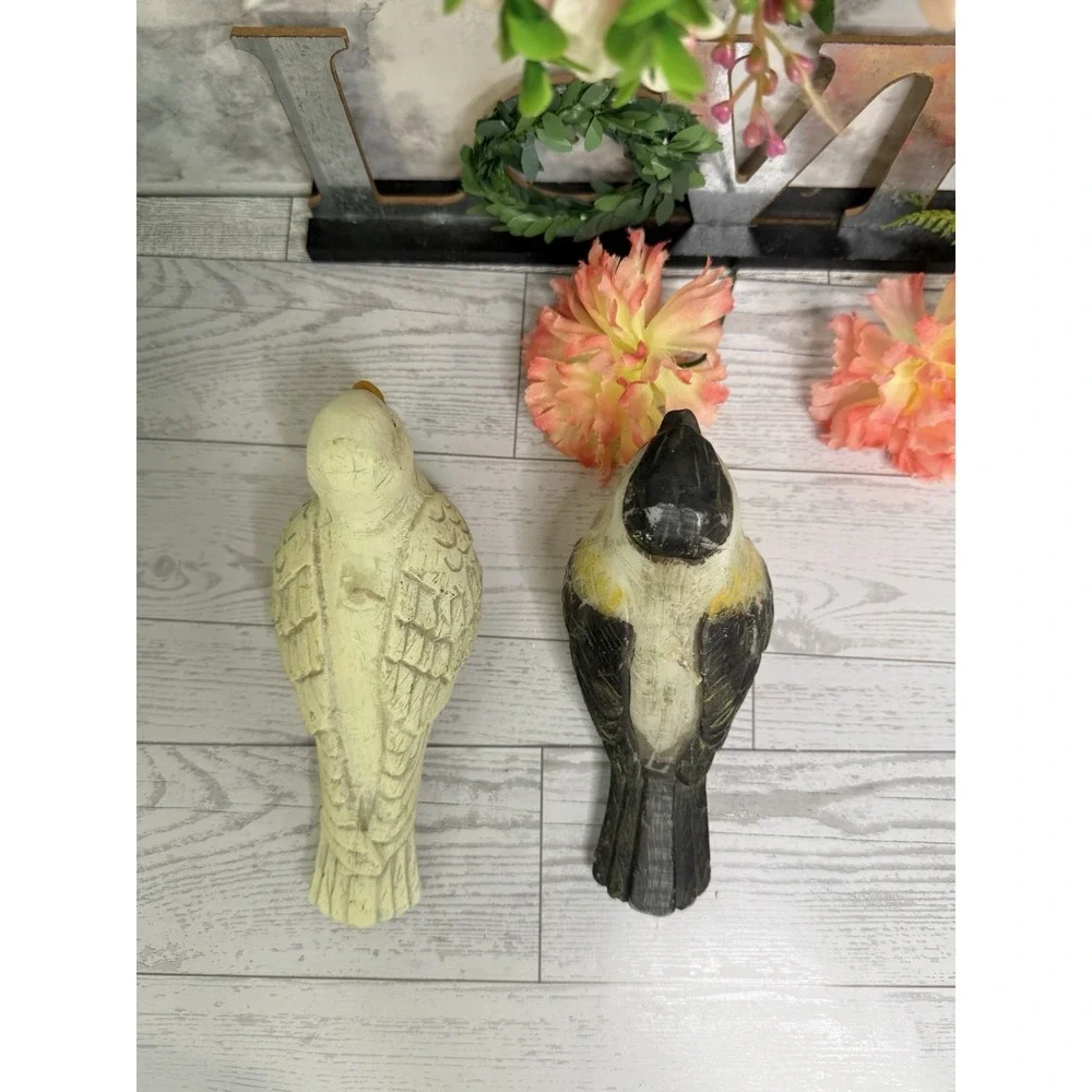 Wax Candles Chickadee And‎ Dove Birds Winter Woodland Series By Russ Berrie NWT